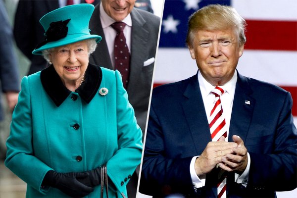 Трамп опоздал на чай с Елизаветой II